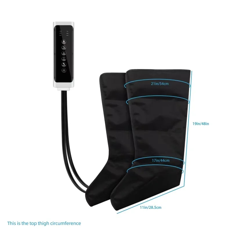 JinKairui Electric Pneumatic Leg Massager for Deep Thigh, Calf & Foot Relaxation with Remote Control