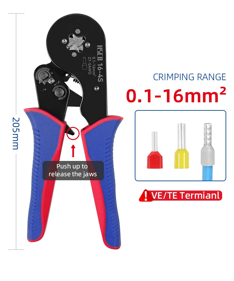 IFULIS HSC8 Precision Tubular Terminal Crimping Pliers 16mm² – Reliable Electrical Connections