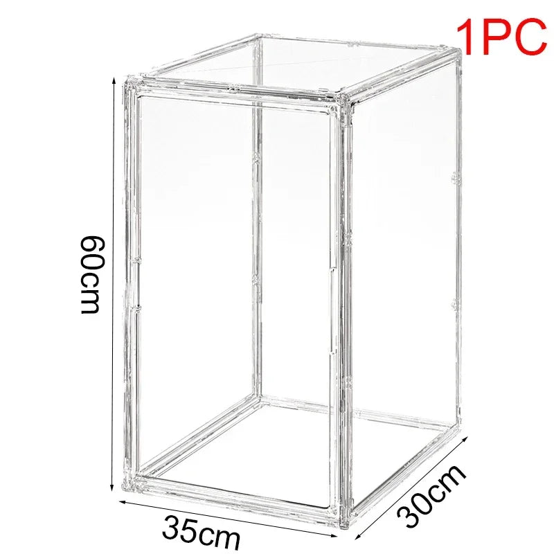 Large Capacity Clear Acrylic Organizer Box for Figures, Blind Boxes & Makeup