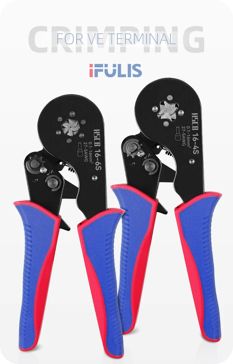 IFULIS HSC8 Precision Tubular Terminal Crimping Pliers 16mm² – Reliable Electrical Connections