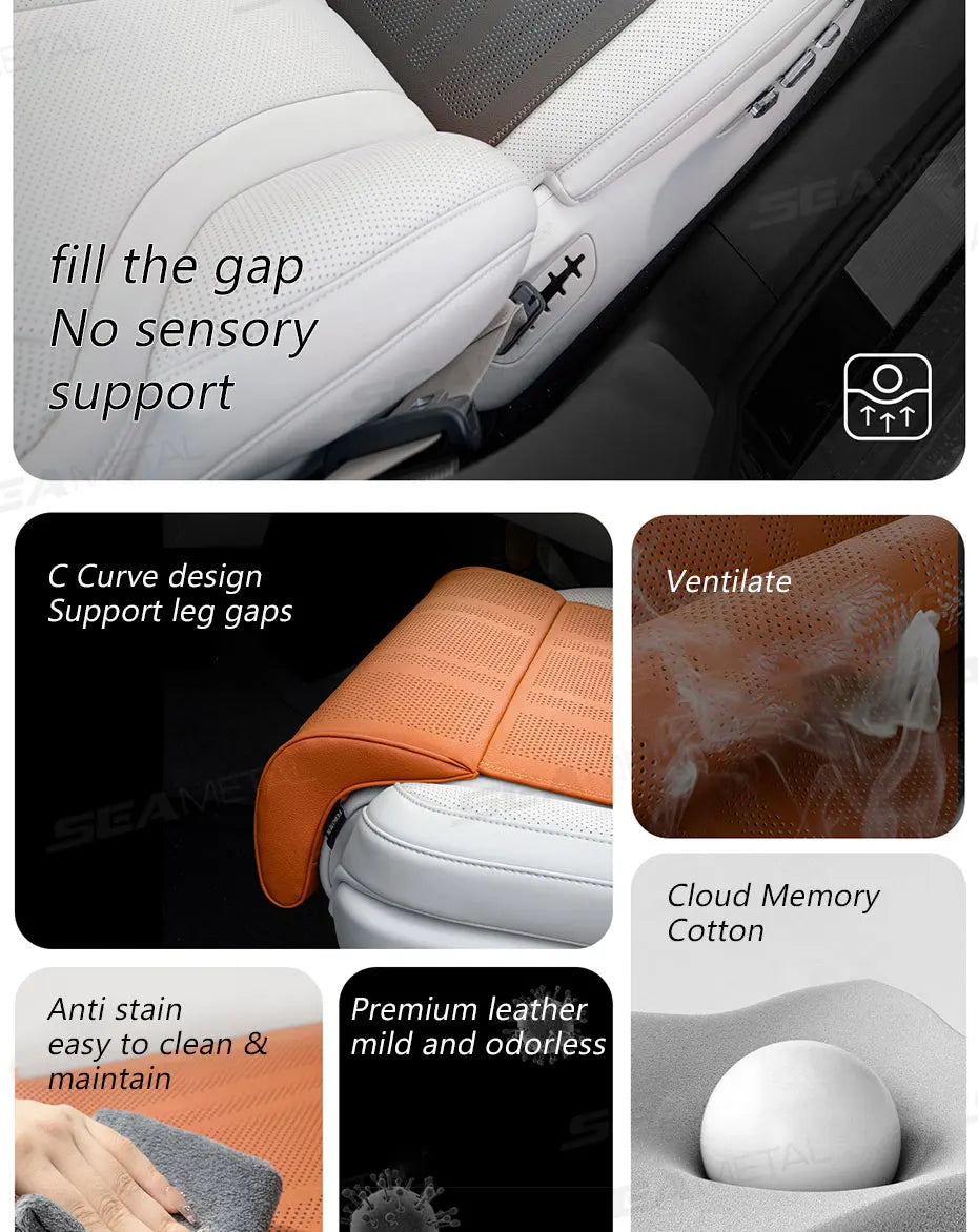 SEAMETAL Car Seat Cushion: Leg Support, Fatigue Relief & Protection