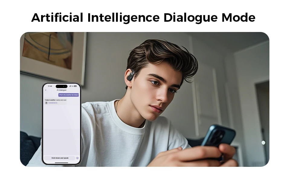 Erazer XP6 AI Translator Wireless Earbuds - Gaming Headset with App Equalizer