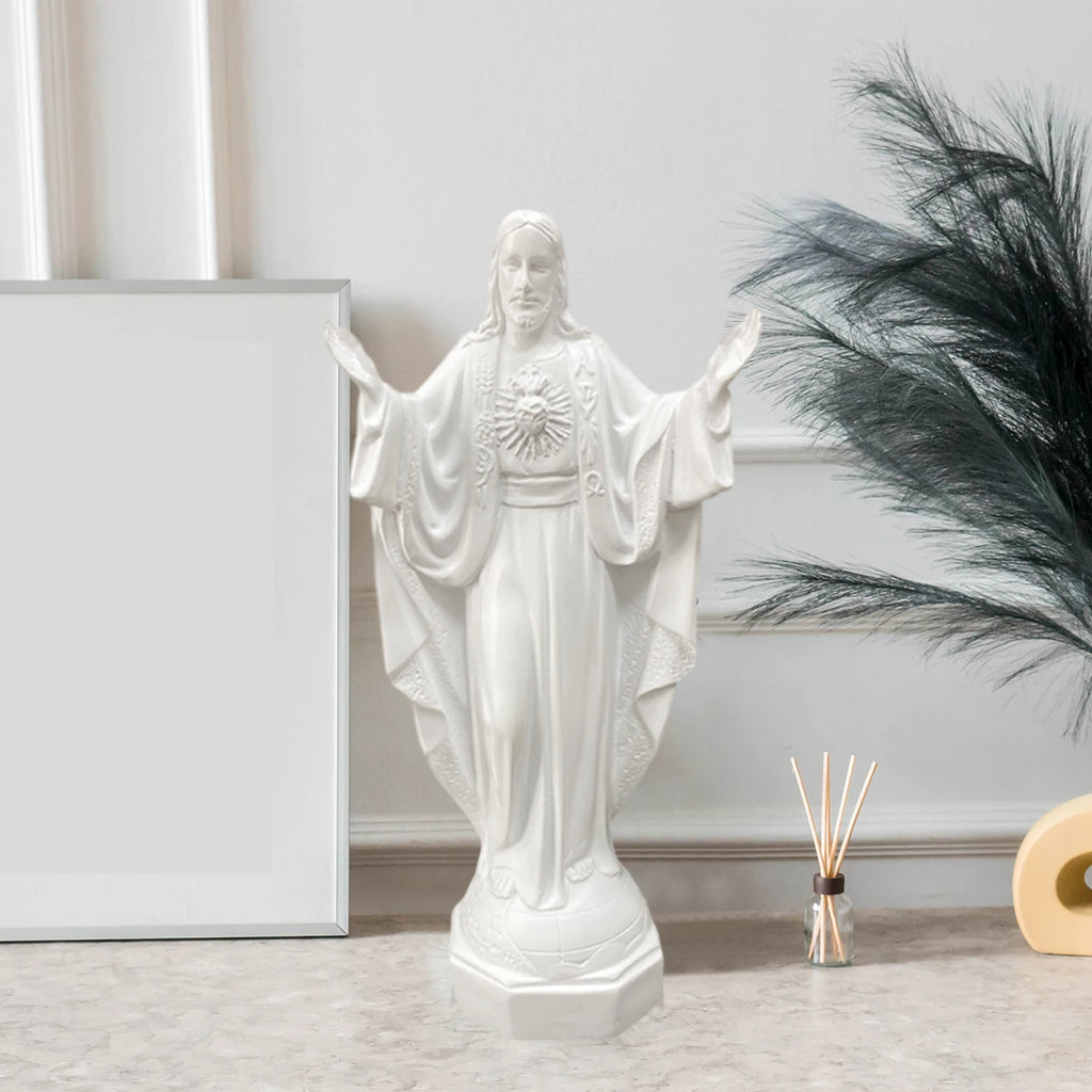 Divine Resin Jesus & Mary Statue | Sacred Catholic Home Decor