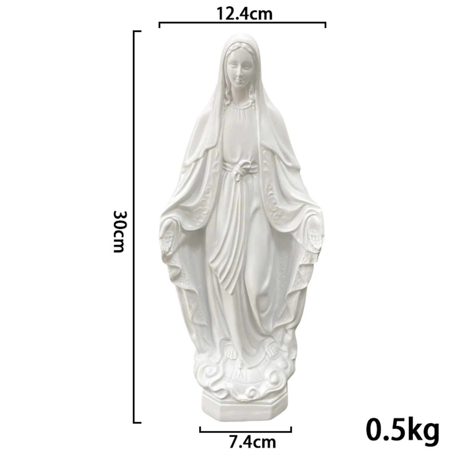Divine Resin Jesus & Mary Statue | Sacred Catholic Home Decor