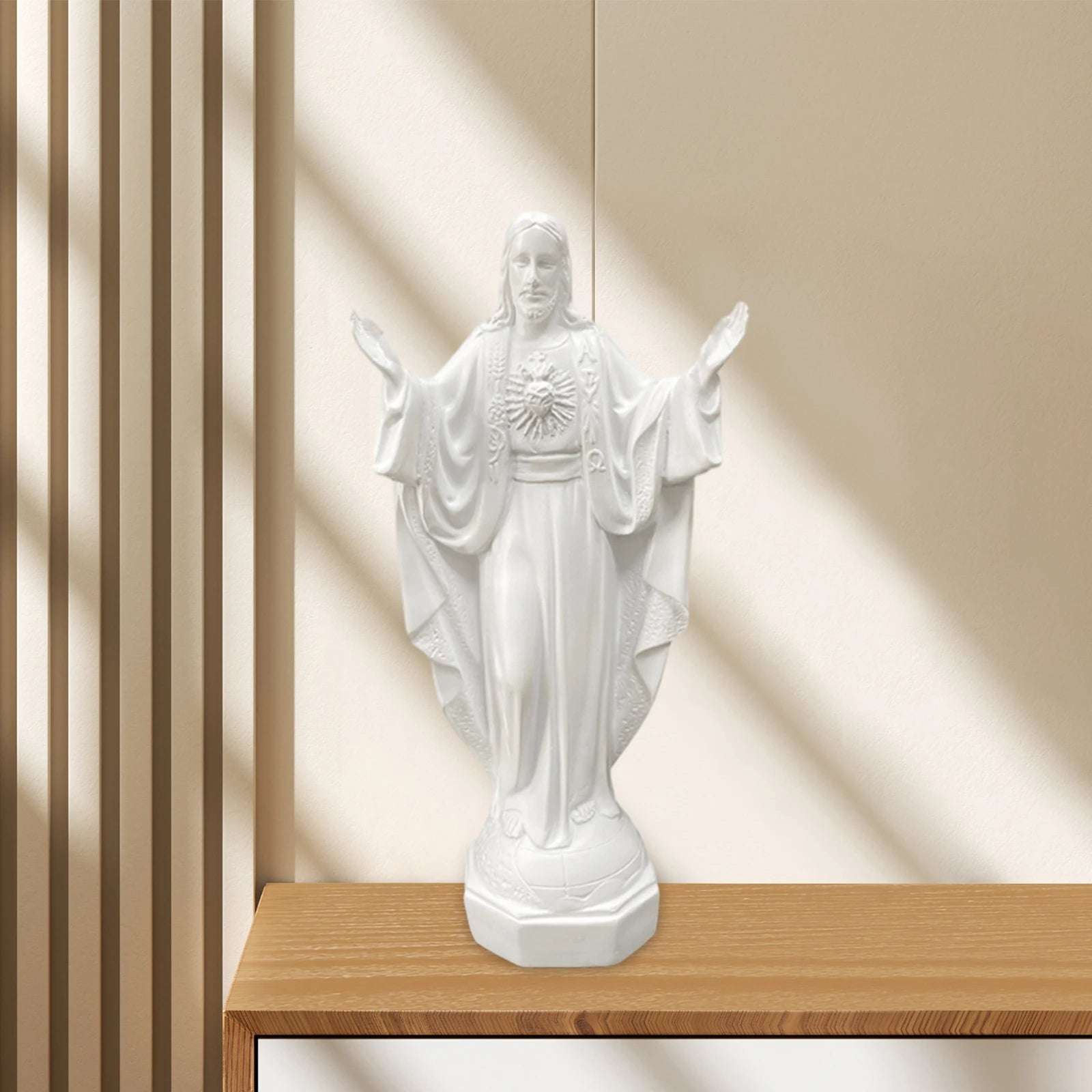 Divine Resin Jesus & Mary Statue | Sacred Catholic Home Decor