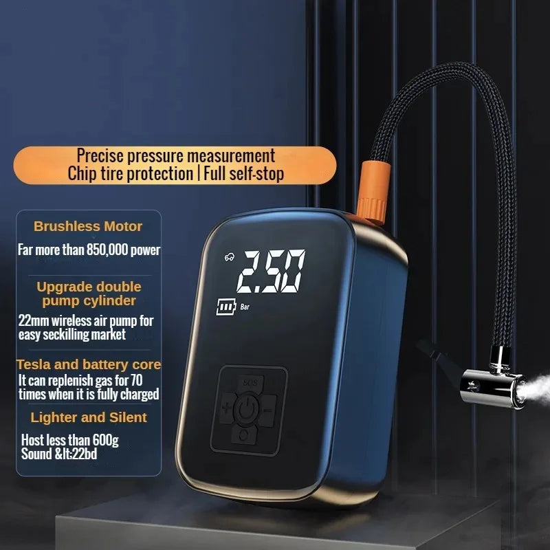 EAFC Digital Wireless Car Tire Inflator Air Compressor