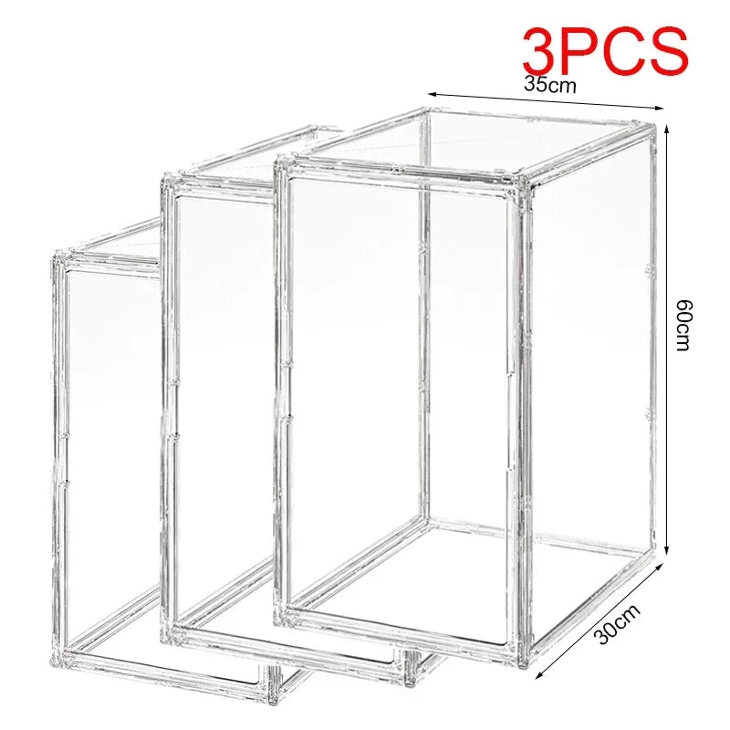 Large Capacity Clear Acrylic Organizer Box for Figures, Blind Boxes & Makeup