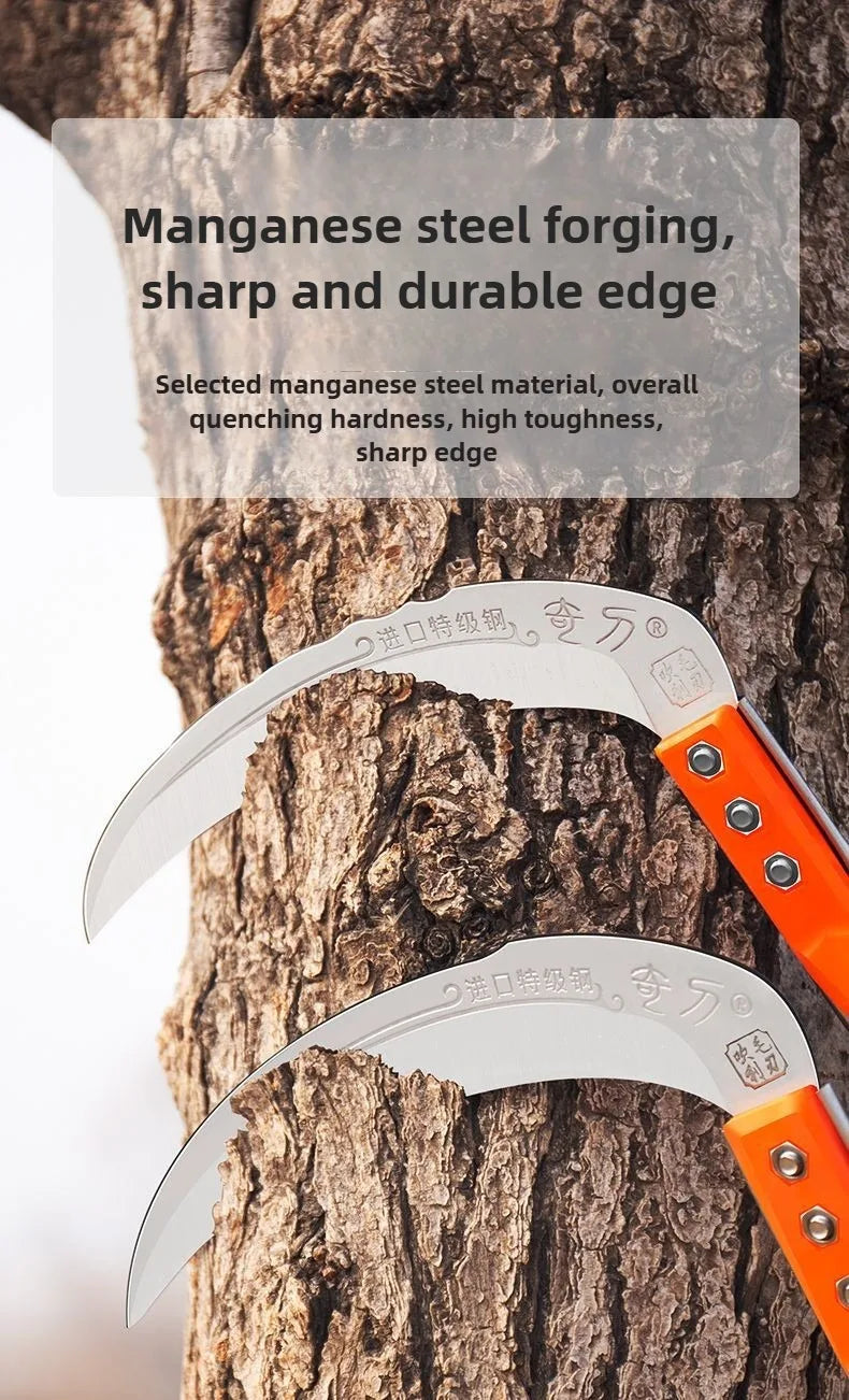 Long-Handle Manual Grass Sickle for Weeding & Gardening