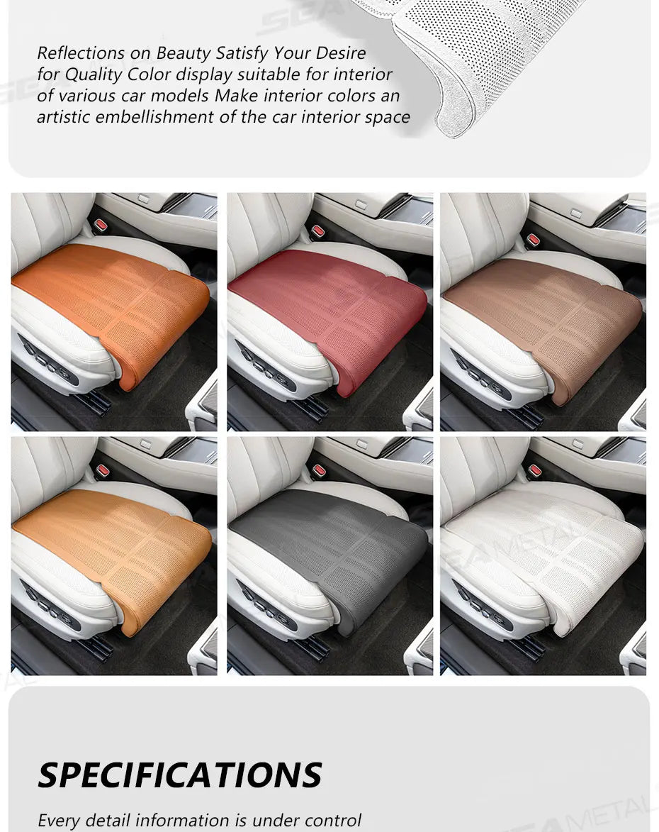 SEAMETAL Car Seat Cushion with Leg Support | Universal Ergonomic Comfort & Fatigue Relief