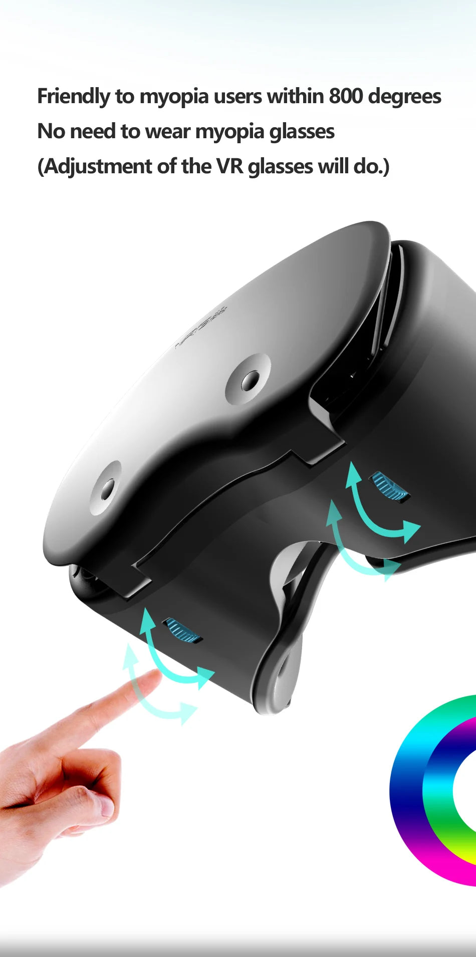 AyeBeau 3D VR Glasses - Immersive Virtual Reality Headset