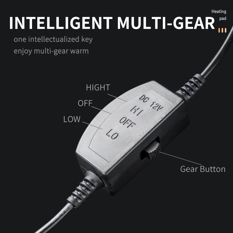Winter Heated Car Seat Cover - 12V Universal Warmer Cushion Protector