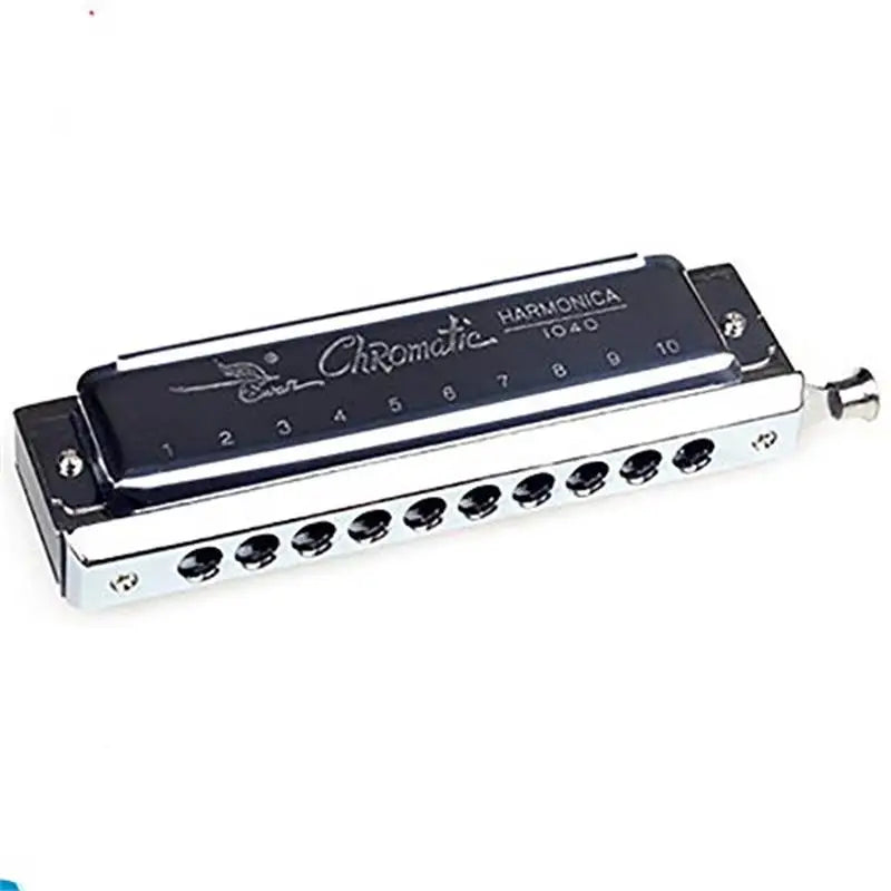 Professional Chromatic Harmonica C Key - 10 Holes, 40 Tones for All Ages