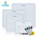4-Style Magnetic Fridge Whiteboard Set - Notes, Reminders & Decor