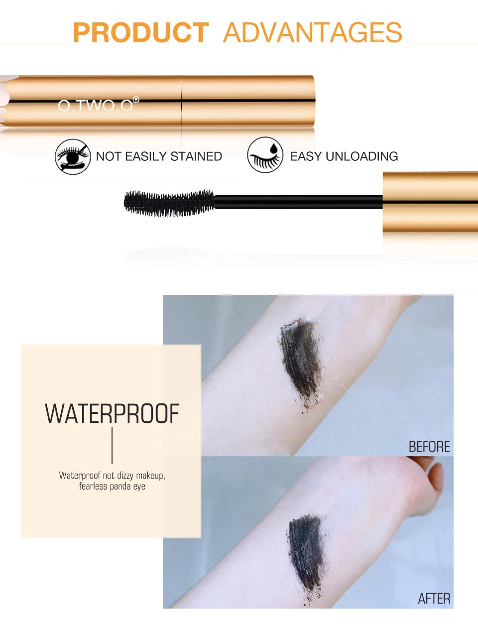 O.TWO.O 3D Mascara: Lengthening Black Lash Eyelash Extension Effect