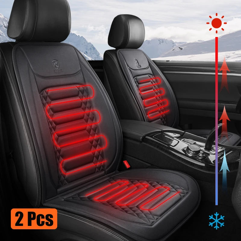 Winter Heated Car Seat Cover - 12V Universal Warmer Cushion Protector