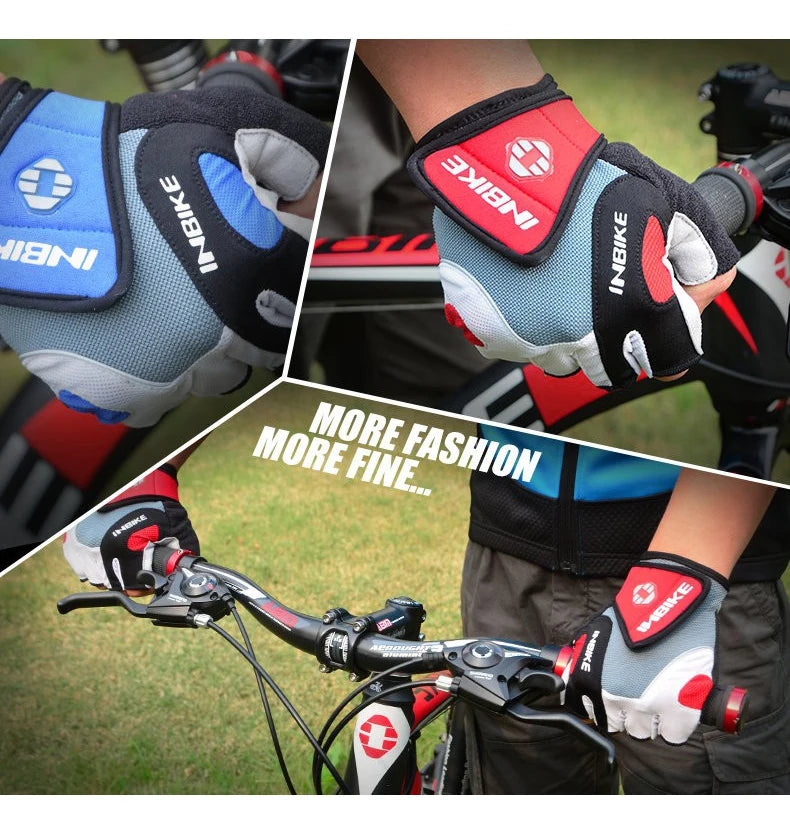 INBIKE Shockproof Gel Pad Cycling Gloves - Half Finger Summer Sport