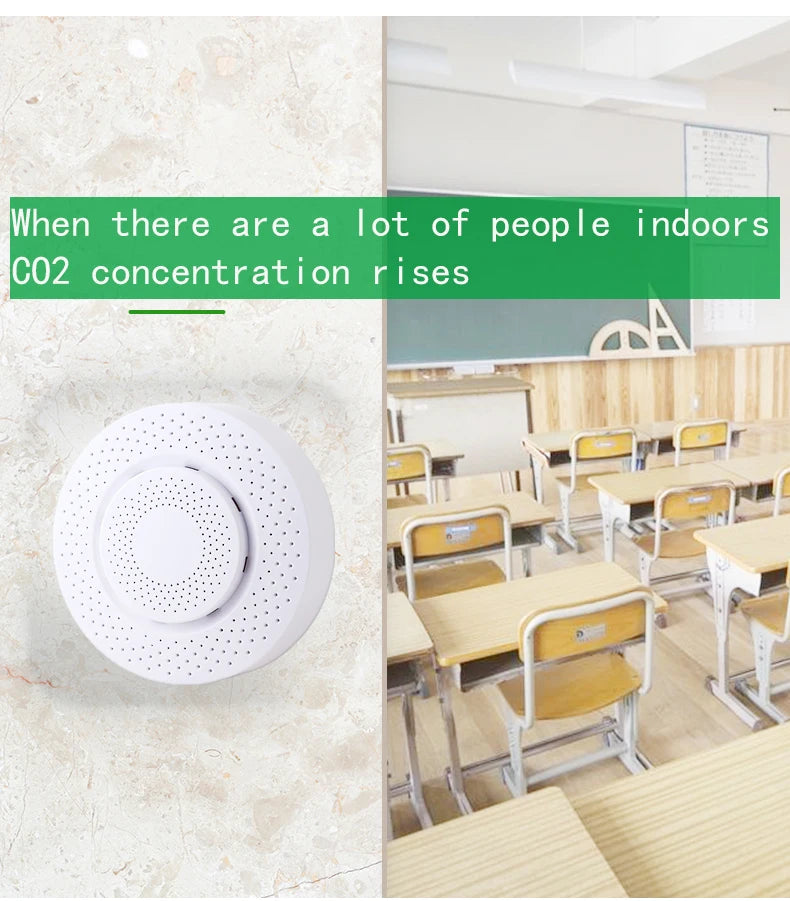 Vabena Precision NDIR CO2 Monitor | Accurate Indoor Air Quality Sensor