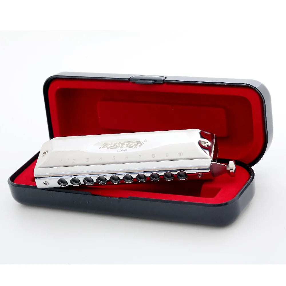 Professional Chromatic Harmonica C Key - 10 Holes, 40 Tones for All Ages