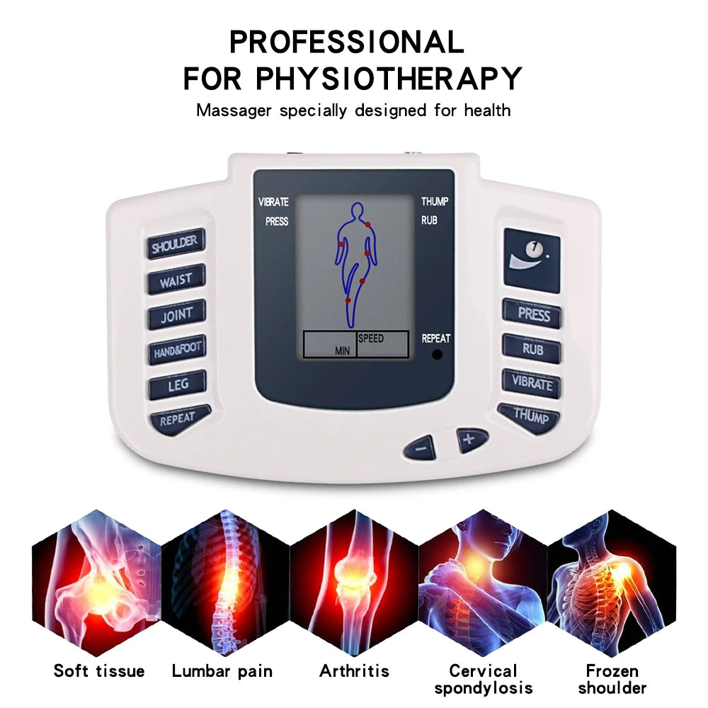 Full Body TENS EMS Muscle Stimulator with 16 Pads for Pain Relief & Recovery