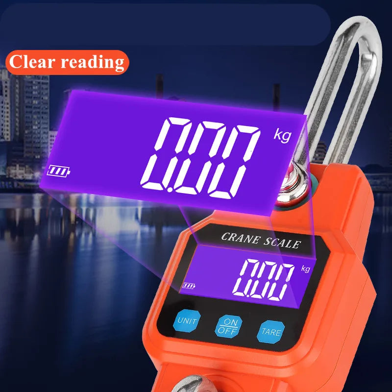 Precision 300kg Bluetooth Crane Scale | USB Digital Hanging Hook
