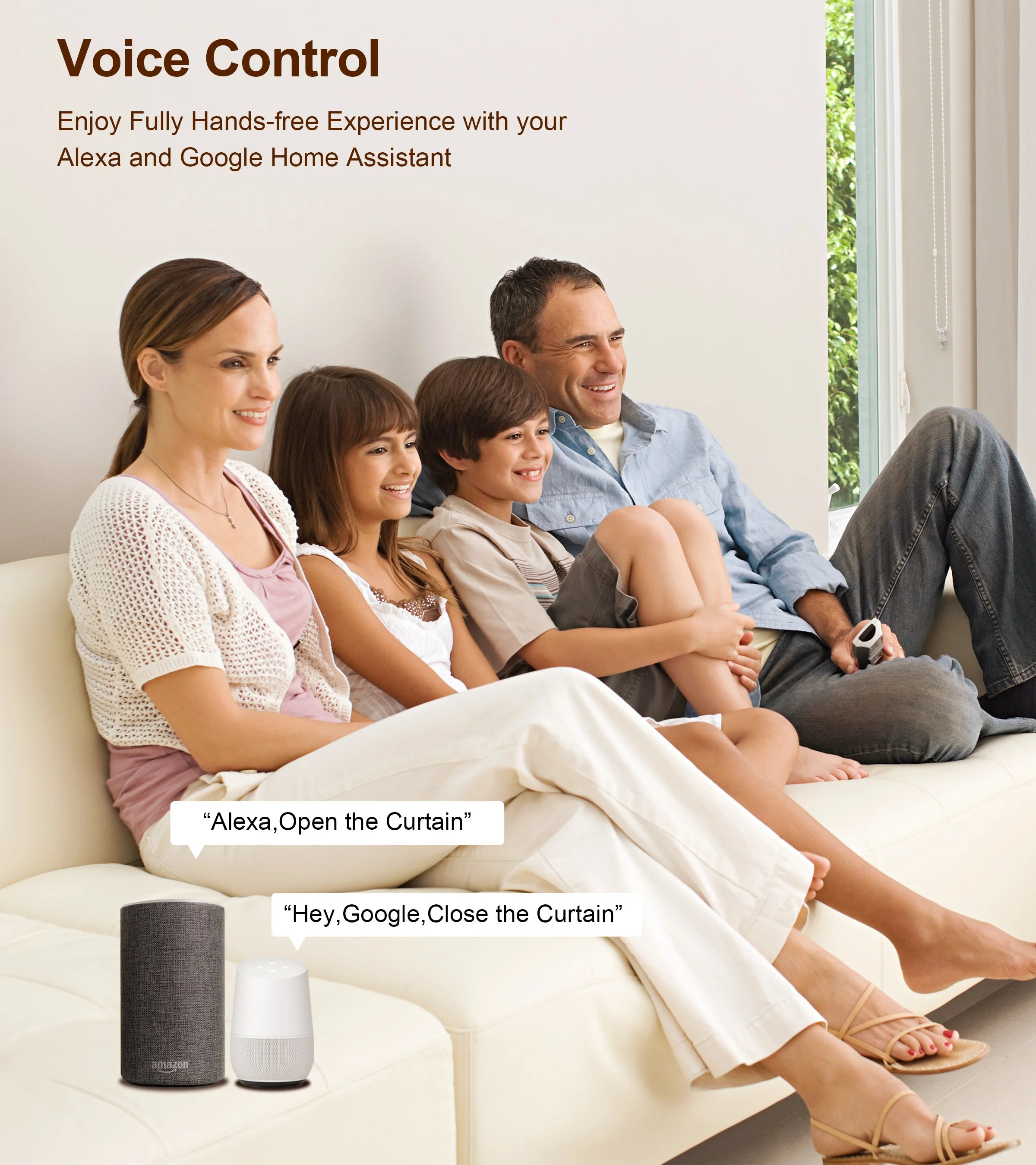 GIRIER Tuya Smart WiFi Curtain Module for Roller Shutters - Alexa & Google Home Compatible