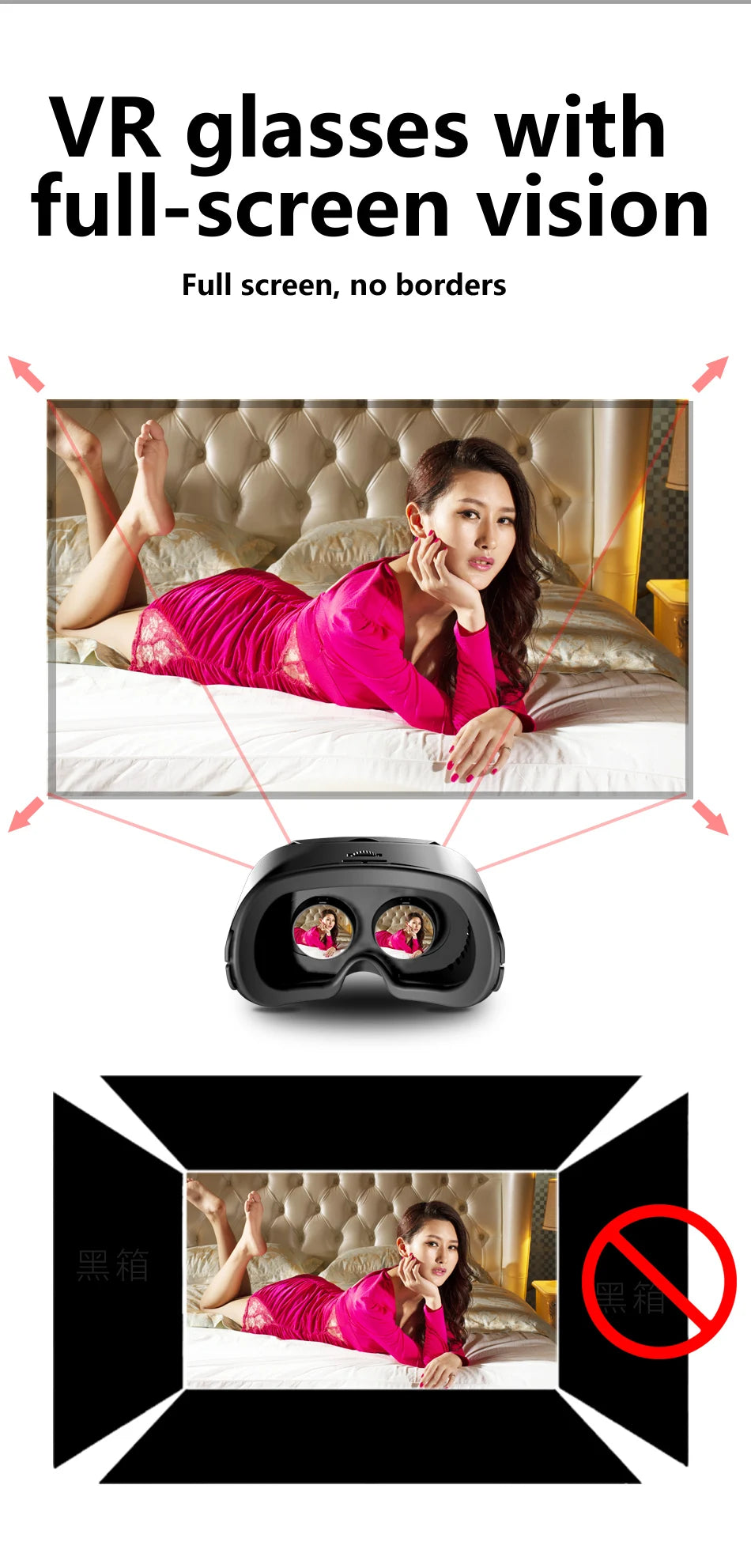 AyeBeau 3D VR Glasses - Immersive Virtual Reality Headset