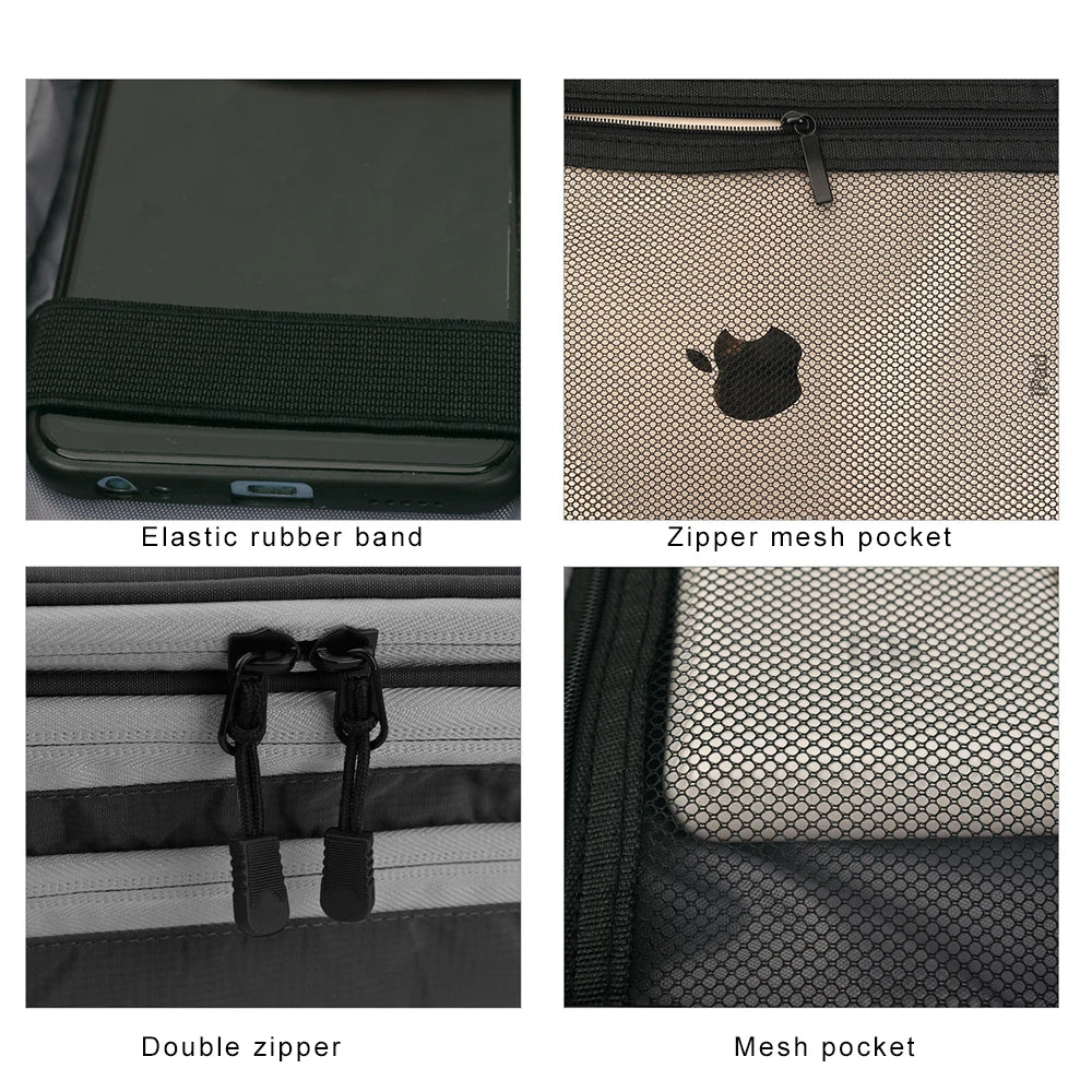 Travel Electronics Organizer Bag | Multi-Layer Cable & Charger Case for iPad
