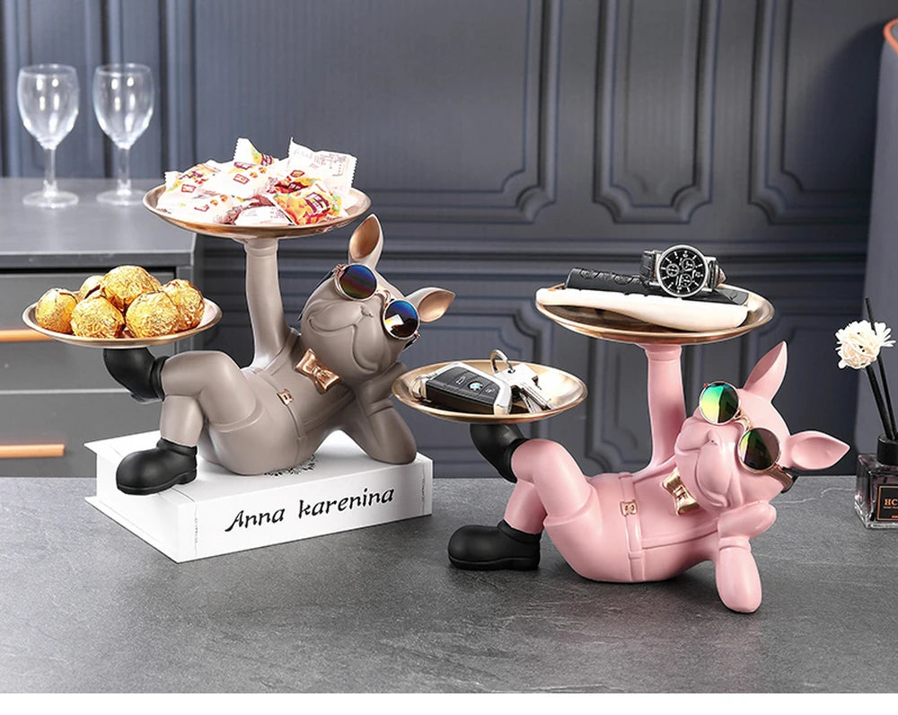 Elegant Bulldog Statue | Modern Home Decor | Statement Piece