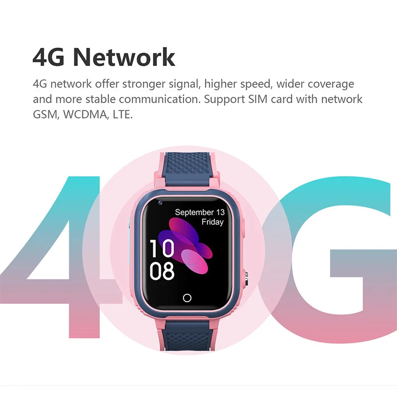 LT21 Kids 4G Smartwatch - GPS, Video Call, SOS, IP67 Waterproof