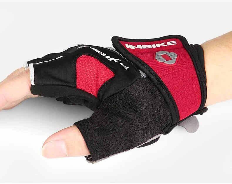 INBIKE Shockproof Gel Pad Cycling Gloves - Half Finger Summer Sport