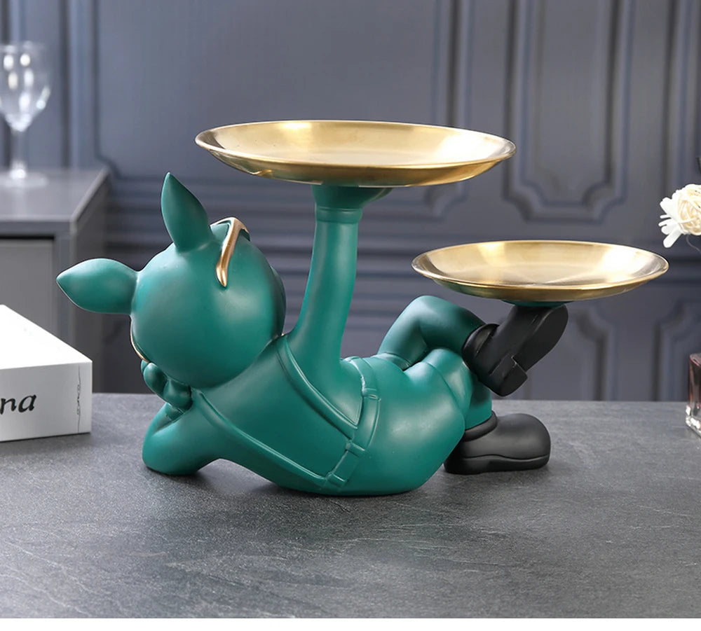 Bulldog Dog Statue - Cool Animal Figurine for Home Decor