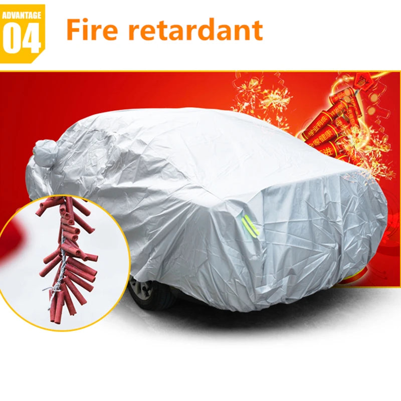Vabena Universal Car Cover | All-Weather Outdoor Protection Snow Sun Dust Shield