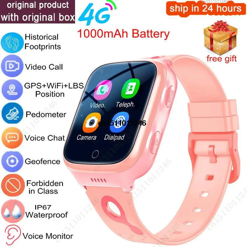 KGG 4G Kids Smartwatch: GPS Tracker, Video Call & SOS Phone