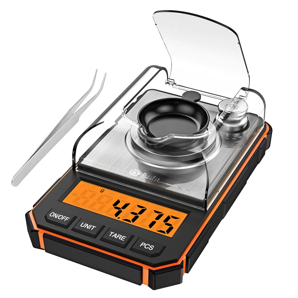 Brifit 0.001g/50g Digital Milligram Scale | High Precision Weight & Calibration