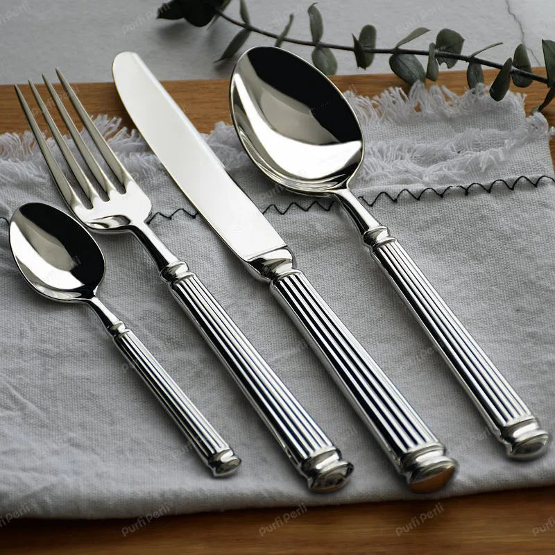 Luxury Roman Column 18/10 Stainless Steel Cutlery Set