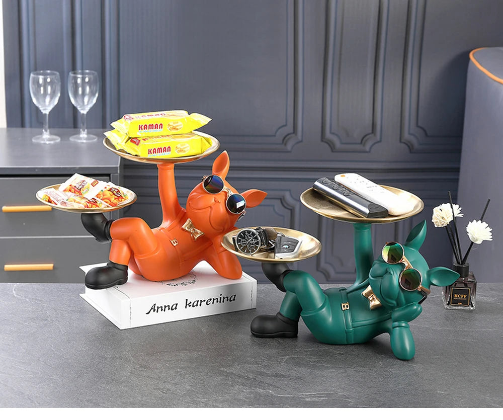 Elegant Bulldog Statue | Modern Home Decor | Statement Piece