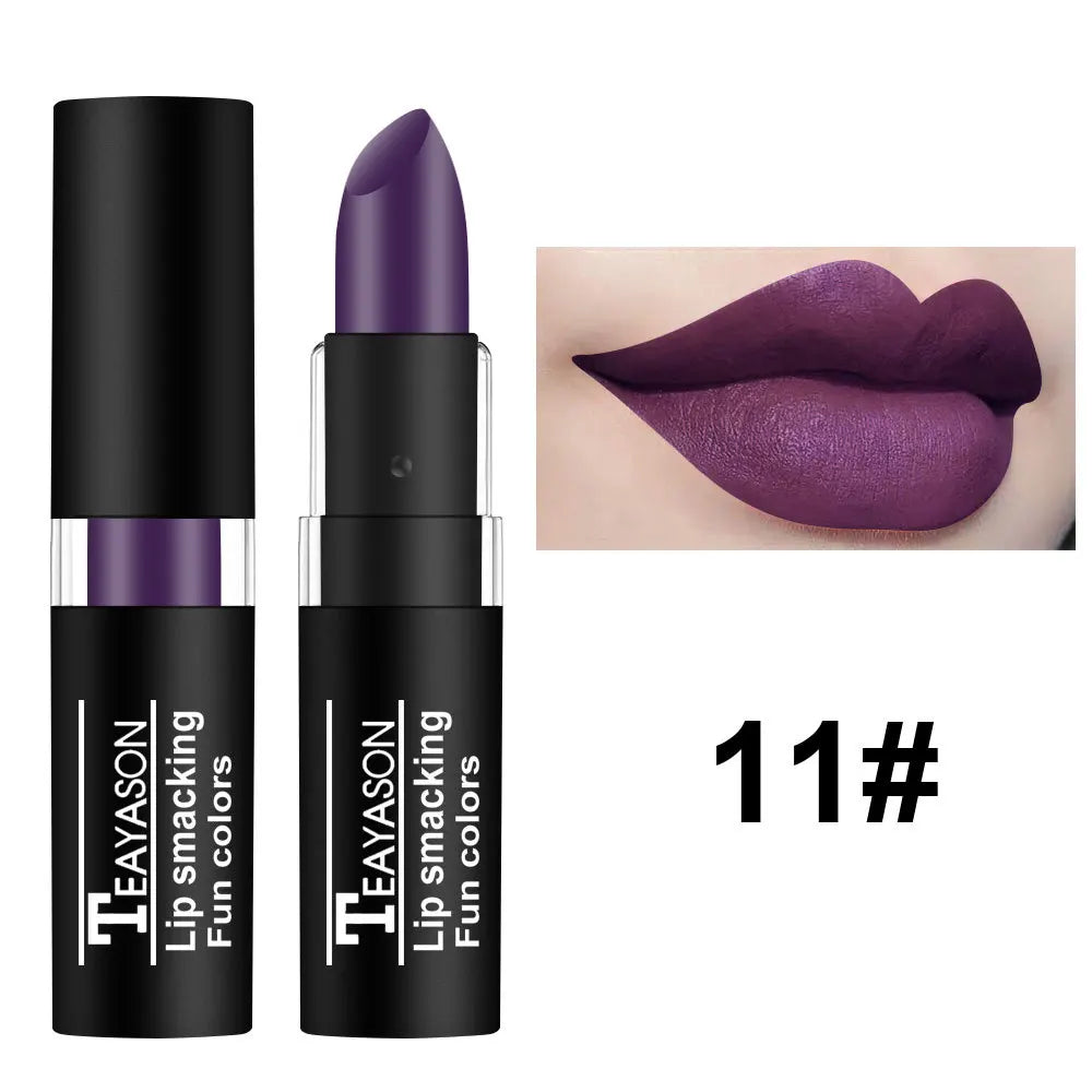 12 Colors Waterproof Matte Lipstick Set - Long Lasting Lip Gloss