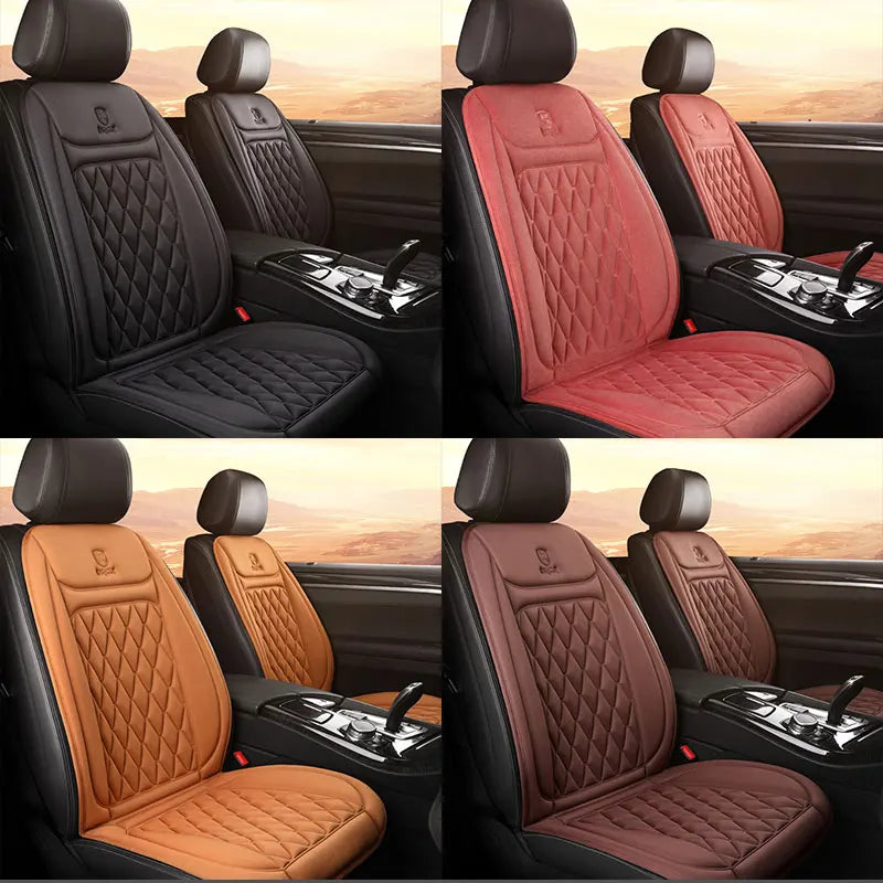 Heated Car Seat Cover | Quick Heat Seat Protector 12-24V