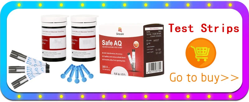 Safe AQ Blood Glucose Meter Kit – Fast Diabetes Blood Sugar Monitor