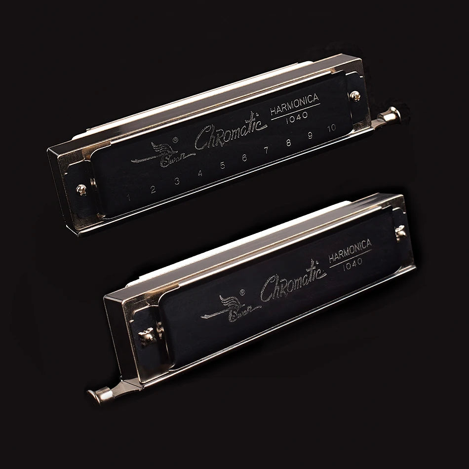 Professional Chromatic Harmonica C Key - 10 Holes, 40 Tones for All Ages