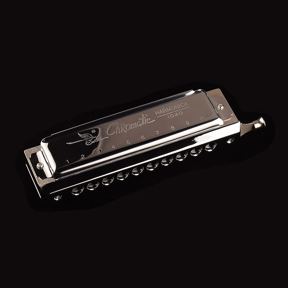 Professional Chromatic Harmonica C Key - 10 Holes, 40 Tones for All Ages