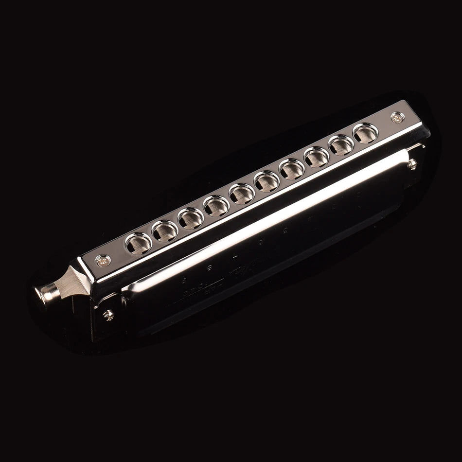 Professional Chromatic Harmonica C Key - 10 Holes, 40 Tones for All Ages