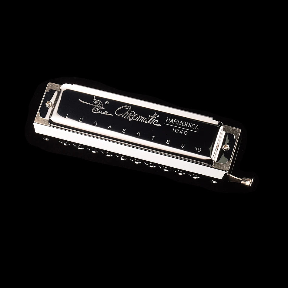 Professional Chromatic Harmonica C Key - 10 Holes, 40 Tones for All Ages