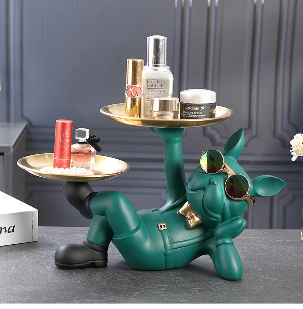 Elegant Bulldog Statue | Modern Home Decor | Statement Piece