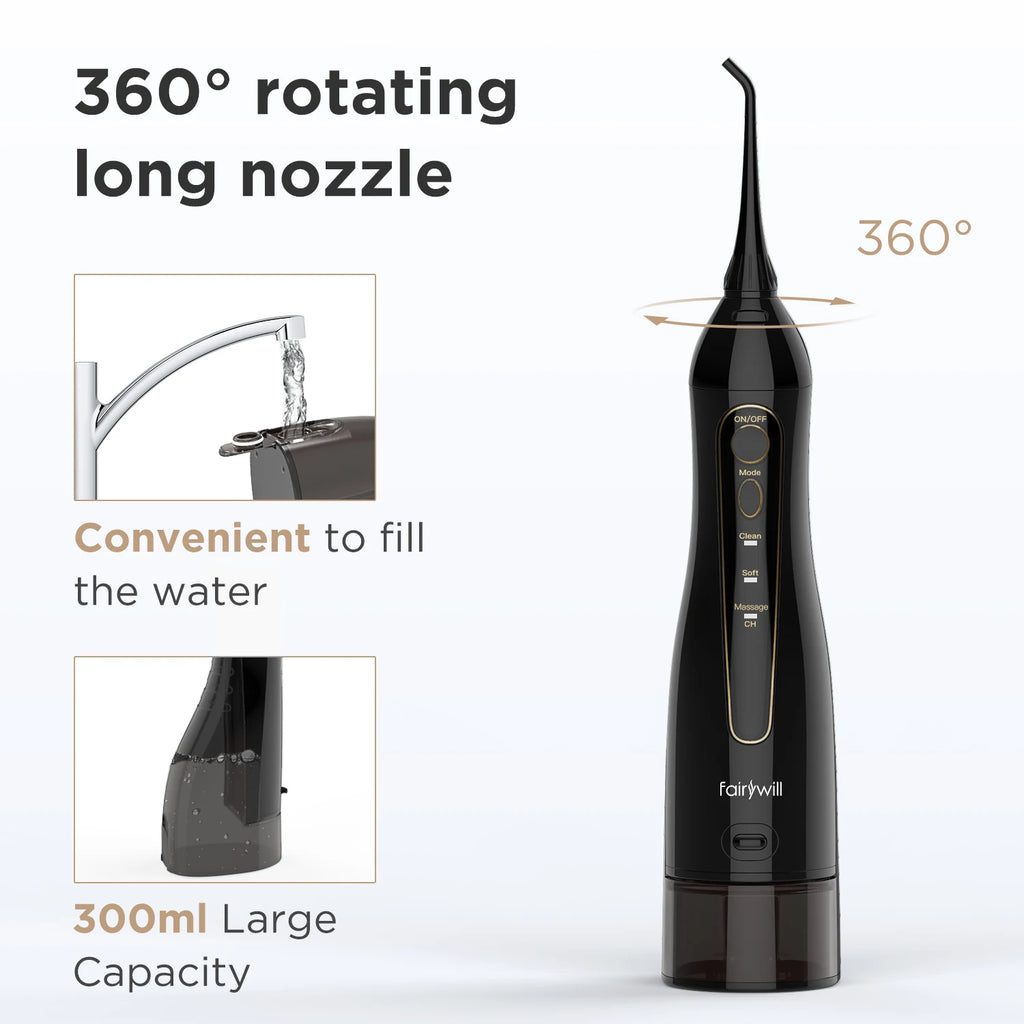 Fairywill Water Flosser for Teeth | 300ML Oral Irrigator