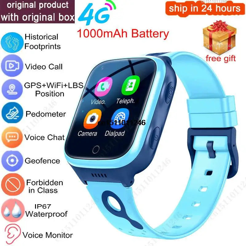 KGG 4G Kids Smartwatch: GPS Tracker, Video Call & SOS Phone