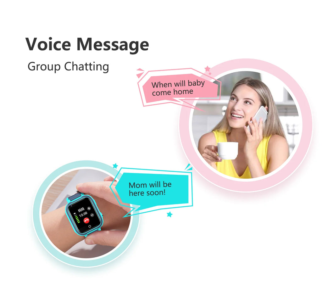 LT21 Kids 4G Smartwatch - GPS, Video Call, SOS, IP67 Waterproof