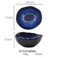 KINGLANG Nordic Irregular Ceramic Plate & Bowl Set - Modern Dining Collection