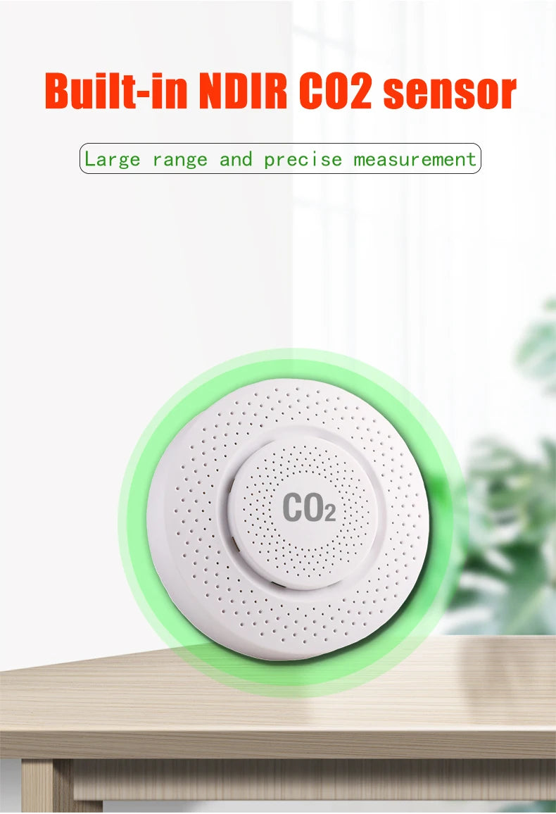 Vabena Precision NDIR CO2 Monitor | Accurate Indoor Air Quality Sensor