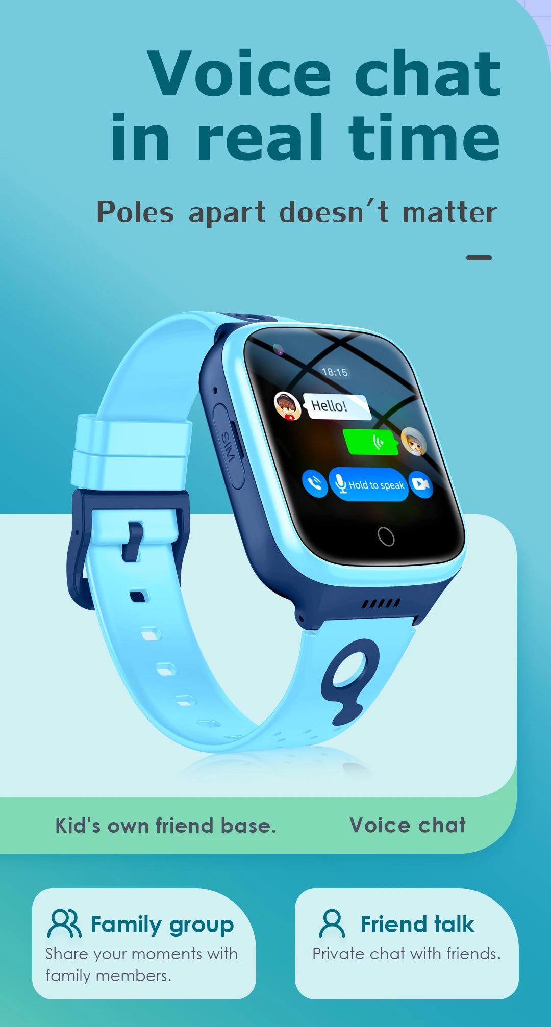 KGG 4G Kids Smartwatch - GPS Tracker, Video Call, SOS, WiFi